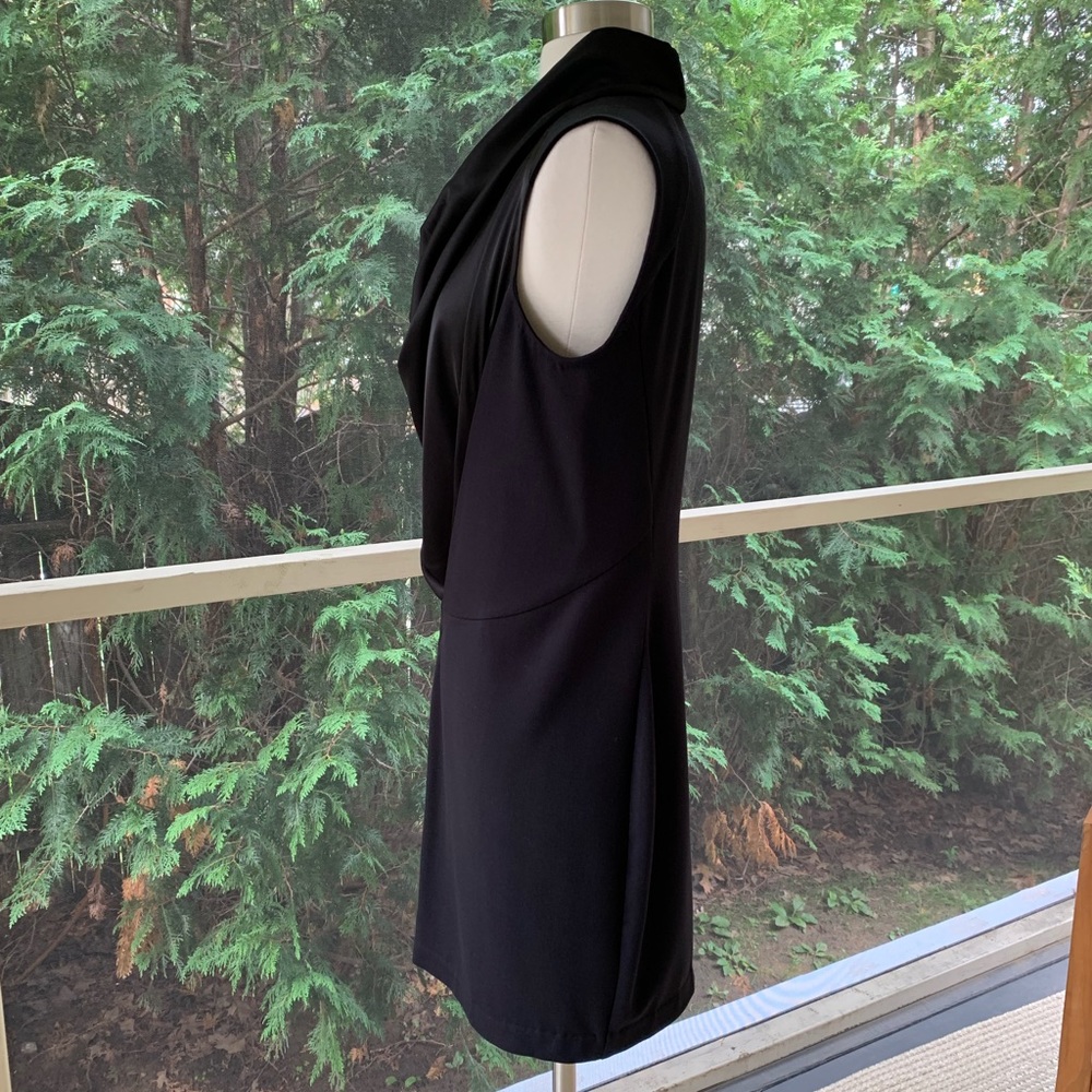 Elegant Black Sleeveless Dress - Picture 4 of 8